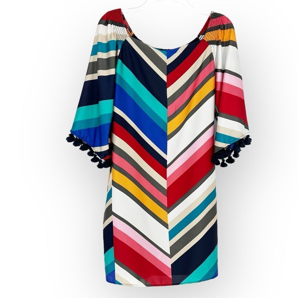 Trina Turk Amaris Dress NWT in Jet Set Chevron‎ - size XS - Picture 8 of 9